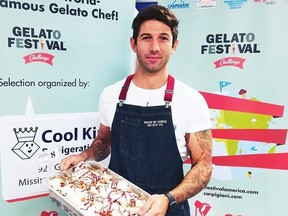 Kaya Ogruce of Death in Venice Gelato eatery in Toronto won the Canadian arm of the  big Gelato Festival Challenge. He will now compete in the American Gelato Festival final in Miami, Florida in 2020.