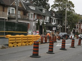 Construction at the Dupont station on Thursday, Oct. 17, 2019.