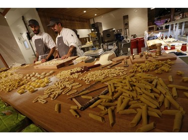 Making handmade pasta at the preview for the grand opening of 55,000 square foot Eataly Toronto grocery store - the first in Canada - is set to open in the Manulife Centre on November 13. on Wednesday October 30, 2019. Jack Boland/Toronto Sun/Postmedia Network