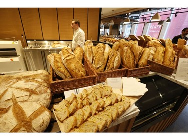 The fresh bread section at the preview for the grand opening of 55,000 square foot Eataly Toronto grocery store - the first in Canada - is set to open in the Manulife Centre on November 13. on Wednesday October 30, 2019. Jack Boland/Toronto Sun/Postmedia Network