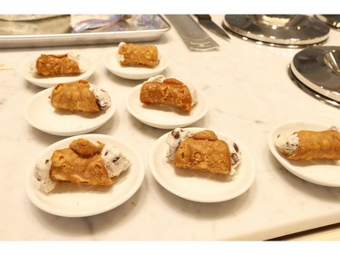 Freshly made cannoli at the preview before the grand opening of 55,000 square foot Eataly Toronto grocery store - the first in Canada - is set to open in the Manulife Centre on November 13. on Wednesday October 30, 2019. Jack Boland/Toronto Sun/Postmedia Network