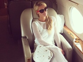 Heiress Paris Hilton was second on the frequent flier list after only billionaire Bill Gates.  She only takes private jets.