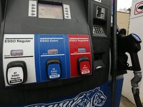 Toronto pump prices are up to 124.9 per litre for regular gas as seen at this Esso station located near Victoria Park and St. Clair Ave. E. on Sunday November 5, 2017.