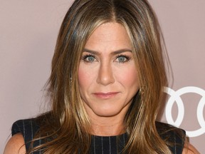 Jennifer Aniston attends Variety's 2019 Power Of Women: Los Angeles presented by Lifetime at the Beverly Wilshire Four Seasons Hotel on Oct. 11, 2019 in Beverly Hills, Calif. (Jon Kopaloff/Getty Images)