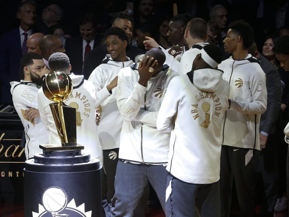 Joe Carter and Kyle Lowry had a chat about championships in