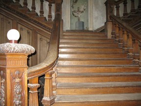 The staircase at Loftus House is one of only three like it - one is at the Vatican and the other was on the Titanic. (Christina Blizzard)