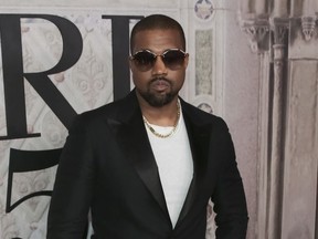 In this Sept. 7, 2018, file photo, Kanye West attends the Ralph Lauren 50th Anniversary Event held at Bethesda Terrace in Central Park during New York Fashion Week in New York.
