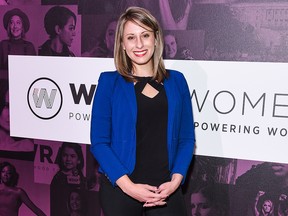 Katie Hill attends TheWrap's Power Women Summit-Day 2 at InterContinental Los Angeles Downtown on Nov. 1, 2018 in Los Angeles.