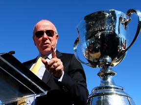 Larry Tanenbaum after the Toronto Argonauts won the Grey Cup in 2017.