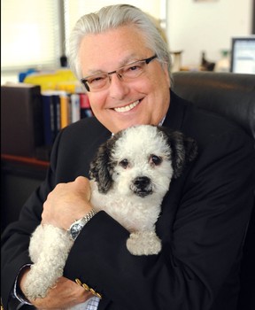 Eric Margolis and his pet, Robbie