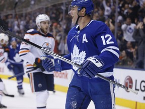Patrick Marleau had 43 goals and 41 assists in 164 games with the Maple Leafs. He was signed on Tuesday to a one-year deal by the San Jose Sharks, where he spent the majority of his NHL career. (Jack Boland/Toronto Sun)