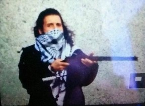 Michael Zehaf-Bibeau, pictured in this image tweeted from an ISIS account, has been identified as the shooter of Cpl. Nathan Cirillo at the National War Memorial in Ottawa on Oct. 22, 2014. Twitter/Handout