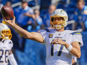 The Chargers are decent moneymakers on the road with QB Philip Rivers. (GETTY IMAGES)
