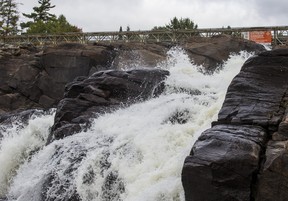 High Falls along the Muskoka River in Bracebridge, Ont. on Friday October 4, 2019.