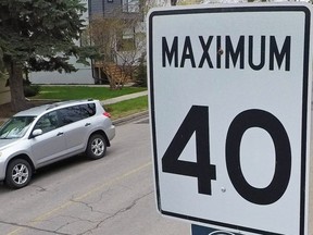 Mississauga is a step closer to lowing speed limits in 10 neighbourhoods from 50 km/h to to 40 km/h. (File photo by Gavin Young/Postmedia Network)