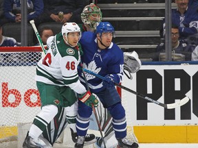 The Maple Leafs play host to the Minnesota Wild on Tuesday night at Scotiabank Arena. (Claus Andersen/Getty Images)