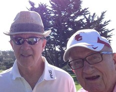 Alan Thicke, left, and father Dr. Brian Thicke