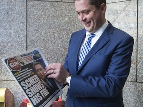 Conservative leader Andrew Scheer meets with the Toronto Sun Editorial Board on Tuesday