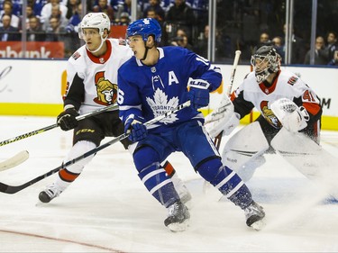 Toronto Maple Leafs Mitchell Marner during first period NHL hockey action during the home opener  against Ottawa Senators at the Scotiabank Arena in Toronto on Wednesday October 2, 2019. Ernest Doroszuk/Toronto Sun/Postmedia
