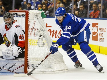 Toronto Maple Leafs Auston Matthews during first period NHL hockey action during the home opener  against Ottawa Senators at the Scotiabank Arena in Toronto on Wednesday October 2, 2019. Ernest Doroszuk/Toronto Sun/Postmedia