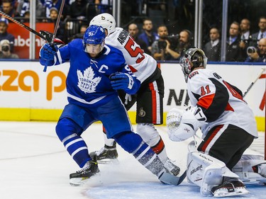 Toronto Maple Leafs John Tavares during 3rd period NHL hockey action during the home opener against Ottawa Senators at the Scotiabank Arena in Toronto on Wednesday October 2, 2019. Ernest Doroszuk/Toronto Sun/Postmedia