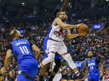 Toronto Raptors Fred VanVleet during first half action against Orlando Magic at the Scotiabank Arena in Toronto, Ont. on Monday October 28, 2019. Ernest Doroszuk/Toronto Sun/Postmedia