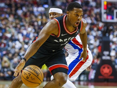 Toronto Raptors Kyle Lowry during first half action against Detroit Pistons at the Scotiabank Arena in Toronto, Ont. on Wednesday October 30, 2019. Ernest Doroszuk/Toronto Sun/Postmedia