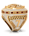 Kyle Lowry’s name and jersey number are represented on his ring. BARON