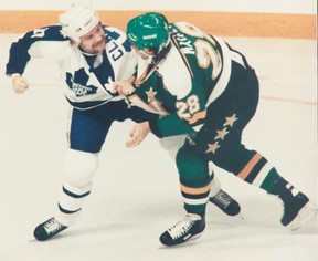 Wendel Clark got into plenty of scraps as captain of the Leafs. SUN FILE