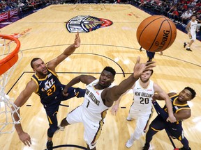 Pelicans rookie Zion Williamson will be sidelined for “a period of weeks” with a knee injury, meaning he won’t be in the house 
on Tuesday night when the Raptors open their regular season against New Orleans at Scotiabank Arena. (GETTY IMAGES)