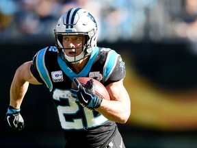 Carolina Panthers' Christian McCaffrey leads the league in total yards. (GETTY IMAGES)