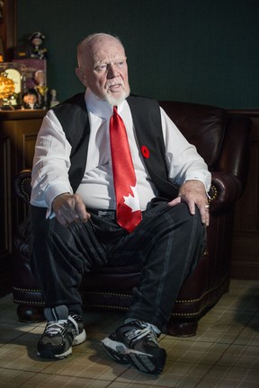 Don Cherry at his home in Mississauga, Ont. on Tuesday November 12, 2019.