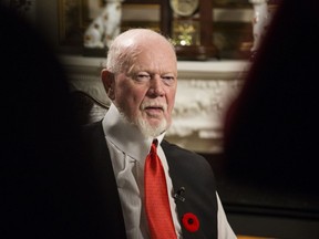 Don Cherry at his home in Mississauga, Ont. on Tuesday November 12, 2019.