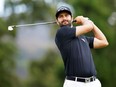 Adam Hadwin of Canada hits on the second tee during the final round of the Safeway Open at the Silverado Resort on September 29, 2019 in Napa, California.