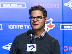 Toronto Blue Jays general manager Ross Atkins still has two years left on his contract. (ERNEST DOROSZUK/Toronto Sun)