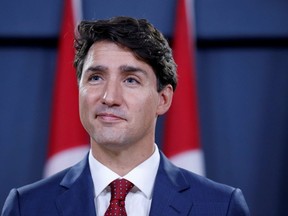 Canada's Prime Minister Justin Trudeau takes part in a news conference in Ottawa on Sept. 19, 2019. (Reuters)