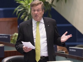 Toronto Mayor John Tory is pictured at city council on  June 26, 2018. (Stan Behal, Toronto Sun)