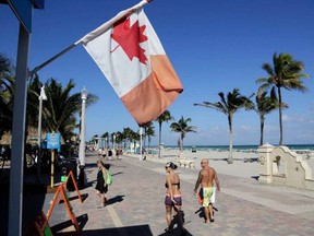 A report from the Canadian Trade Commission estimates that close to 500,000 Canadian snowbirds currently spend their winter in Florida. Handout