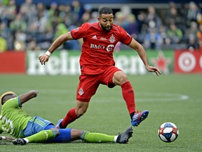 TFC defender Justin Morrow is unprotected in the coming MLS expansion draft. (USA TODAY SPORTS)
