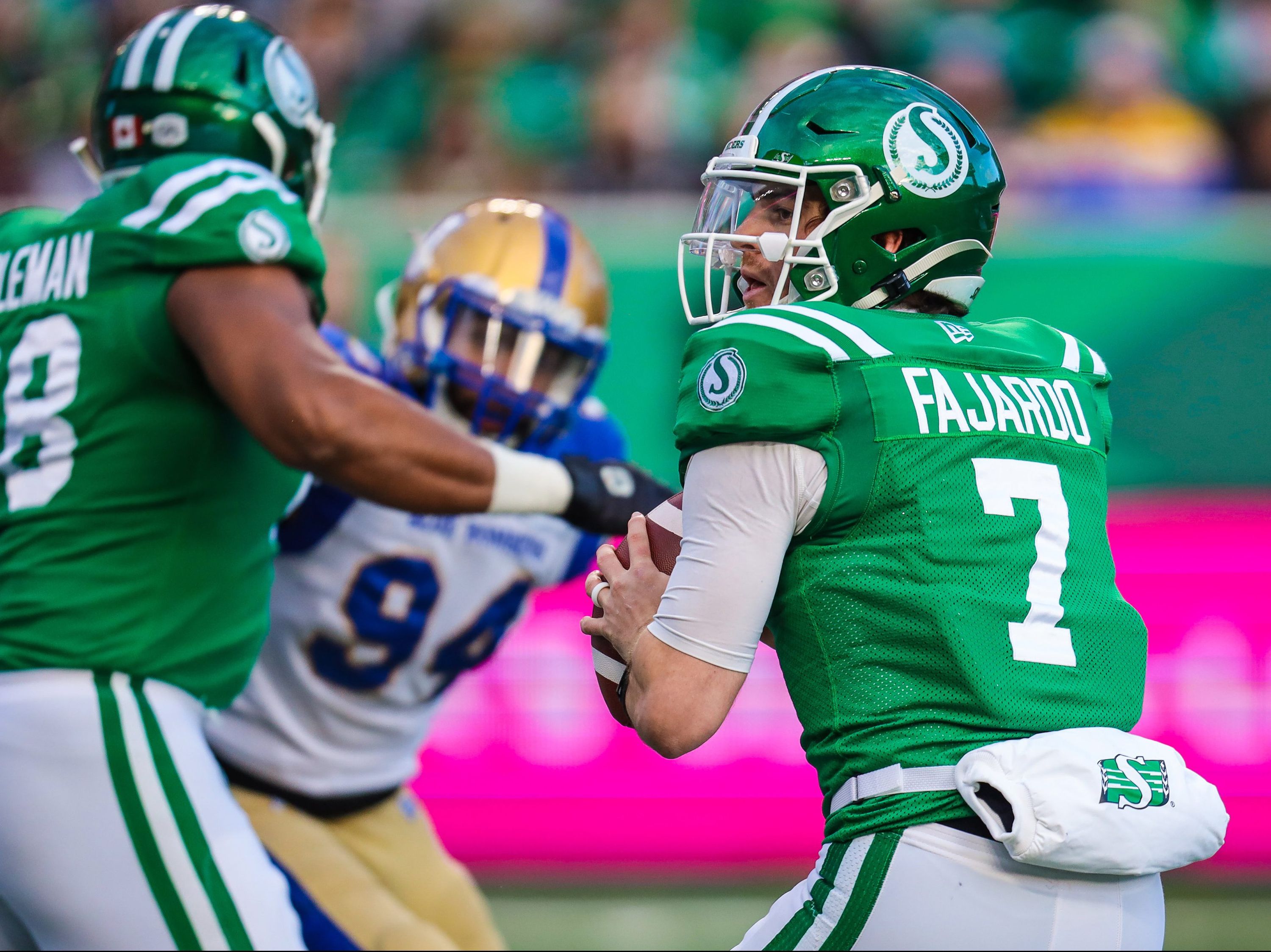 Roughriders Cody Fajardo returns to practice before West final