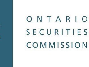 The Ontario Securities Commission logo is shown in a handout. Ontario securities regulator says it will allow small and medium-sized firms to outsource compliance functions as part of more than 100 actions designed to simplify the burden to do business in the province's capital markets. THE CANADIAN PRESS/HO