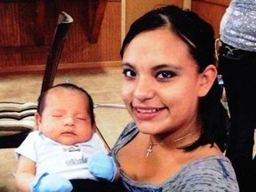 Hanna Harris and her baby. She was murdered in 2013.