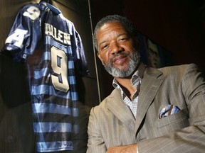 CFL star Damon Allen was part of the Class of 2018 Inductees who did a media conference at Canada's Sports Hall of Fame in Calgary on Thursday June 14, 2018.