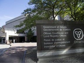 Stock file photo of Ottawa Courthouse, (Elgin Street) on Monday morning.