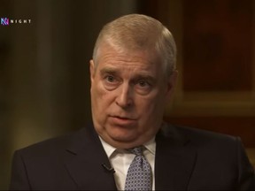Er, uh. Prince Andrew is interviewed by the BBC on his friendship with Jeffrey Epstein.