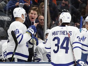 Mike Babcock and his Maple Leafs are in the midst of a five-game losing skid. (Bruce Bennett/Getty Images)