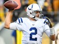 Colts quarterback Brian Hoyer will start in place of the injured Jacoby Brissett on Sunday.