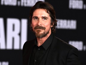 Christian Bale attends the premiere Ford v Ferrari at TCL Chinese Theatre on Nov. 4 in Hollywood. (Frazer Harrison/Getty Images)