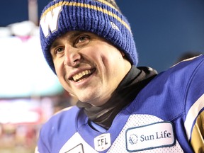 Winnipeg Blue Bombers quarterback Zach Collaros.