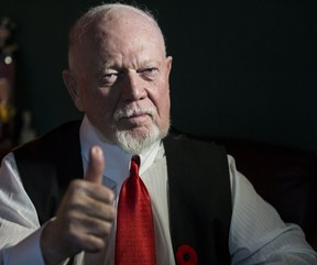 Don Cherry talks to the Sun’s Joe Warmington on Tuesday, Nov. 12, 2019. (Craig Robertson/Toronto Sun/Postmedia Network)
